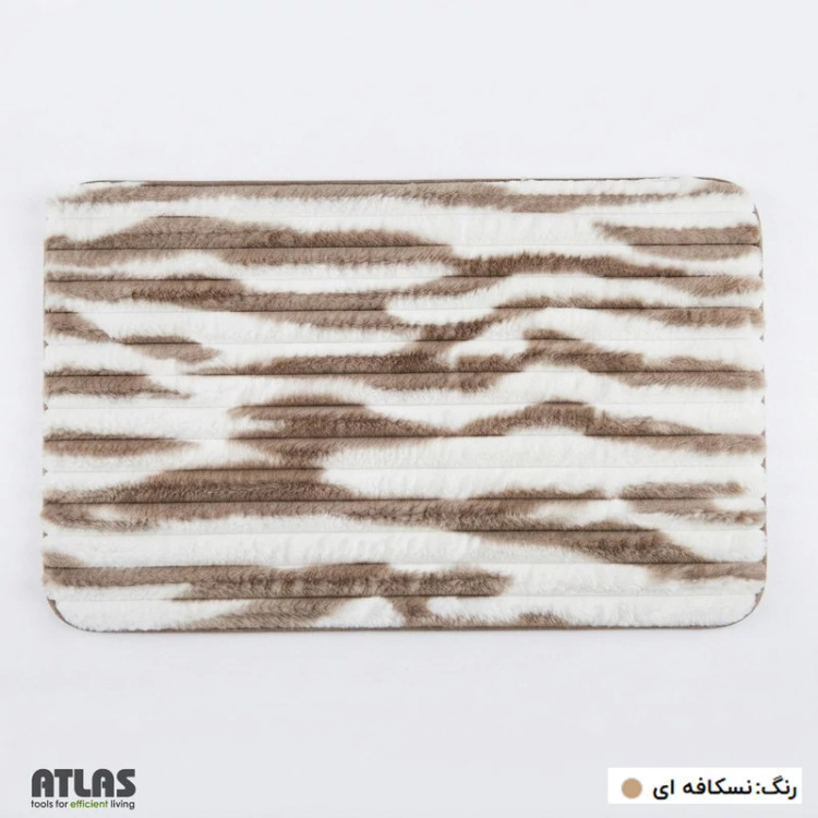 پادری اطلس مدل پولیشی طرح ابروبادی سایز 75x47 سانتیمتر مناسب برای فضای داخلی جدید