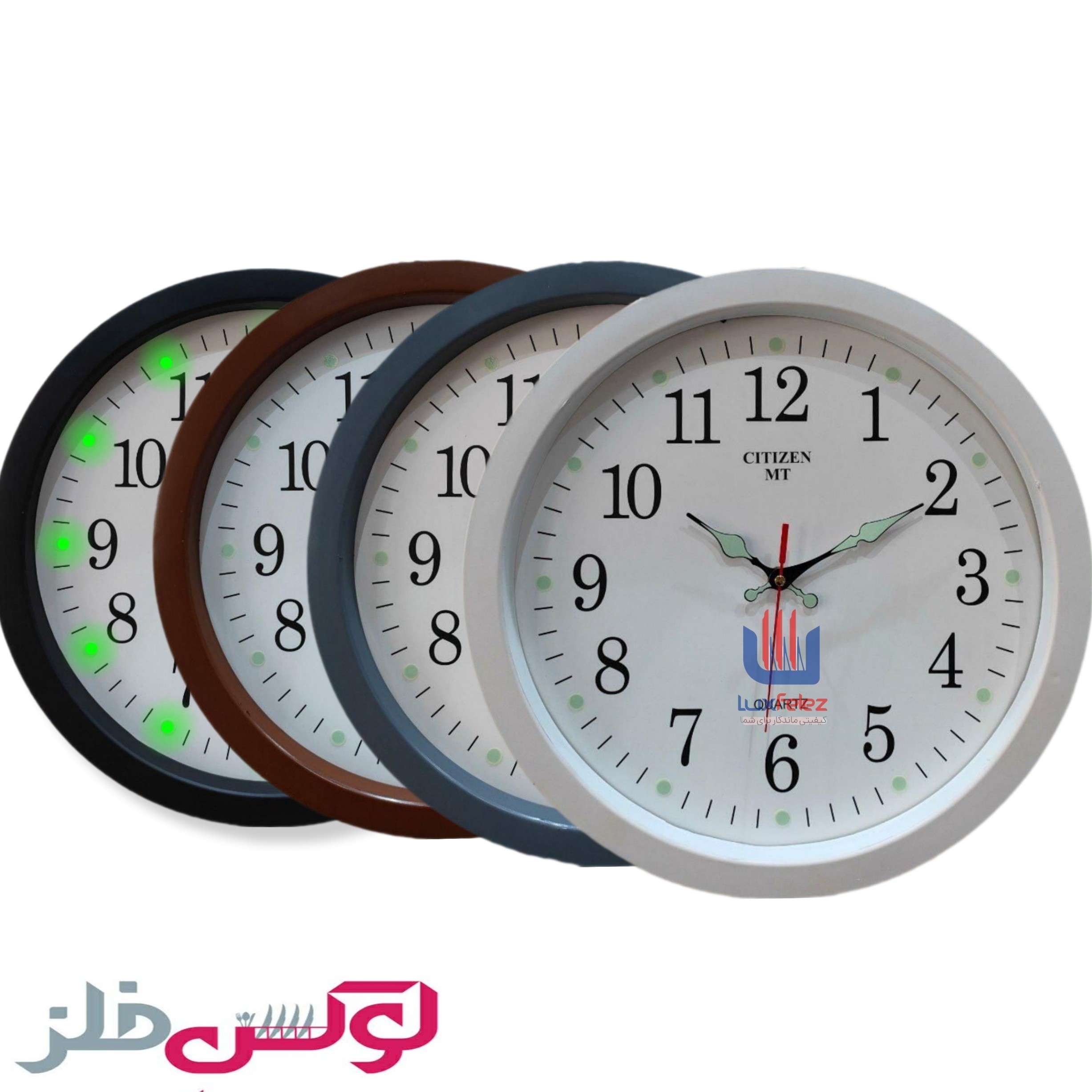 ساعت دیواری شب نما سایز 37 (2 کارتن 10 عددی)
